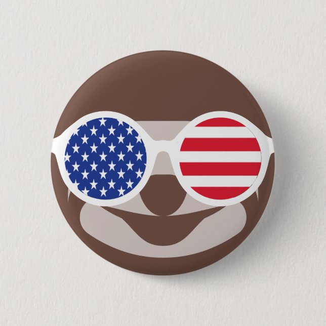 Happy July 4 Button (Vorderseite)