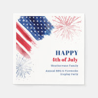 Happy July 4th Independence Day USA Family Paper
