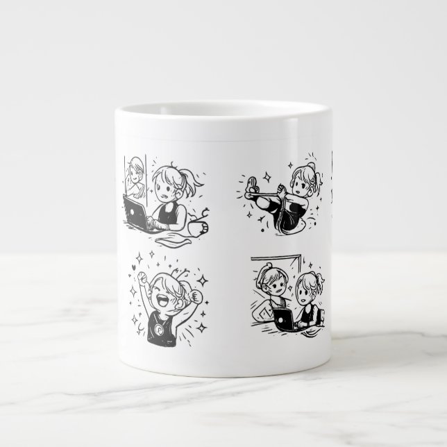 happy Jumbo-Tasse (Vorderseite)