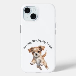 Happy Jumping Dog Art - New Day Posift Case-Mate iPhone Hülle