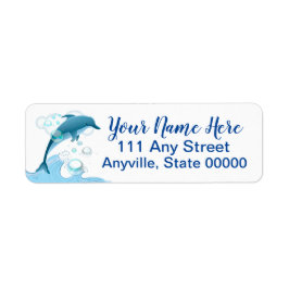 Happy Jumping Dolphin mit Blasen