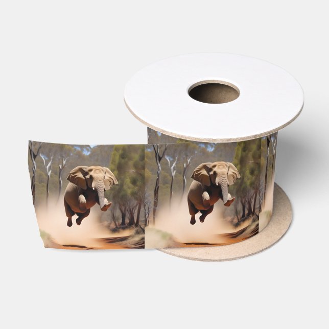 Happy Jumping Elephant, Satinband (Spule)