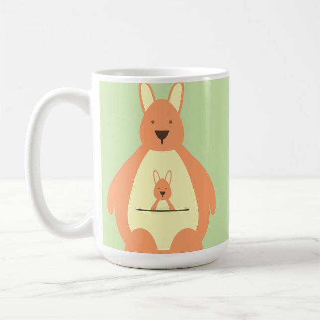 Happy Jumping Kangaroo Tasse (Links)