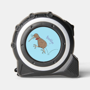 Happy Jumping Kiwi mit Bug-Krawatte Cartoon Design Maßband