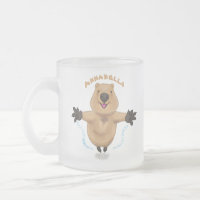 Happy Jumping Quokka Cartoon Design