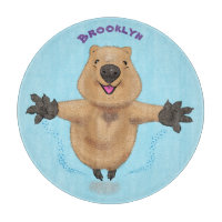 Happy Jumping Quokka Cartoon Design