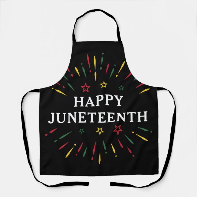 Happy Juneteenth Celebrate Black Independence Schürze (Vorderseite)