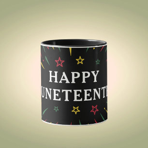 Happy Juneteenth feiert Schwarze Unabhängigkeit Tasse