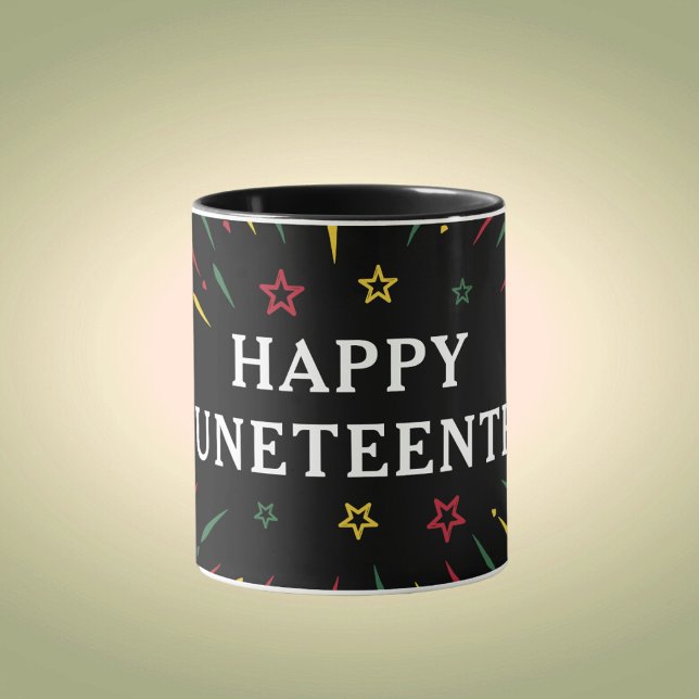 Happy Juneteenth feiert Schwarze Unabhängigkeit Tasse (Von Creator hochgeladen)