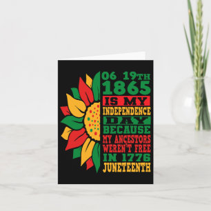 Happy Juneteenth ist mein Unabhängigkeitstag frei Karte