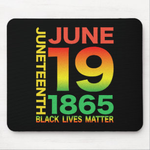 Happy Juneteenth ist mein Unabhängigkeitstag frei  Mousepad