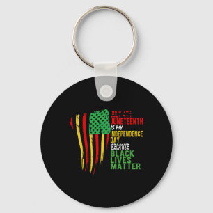 Happy Juneteenth ist mein Unabhängigkeitstag frei Schlüsselanhänger