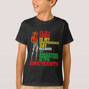 Happy Juneteenth ist mein Unabhängigkeitstag frei  T-Shirt