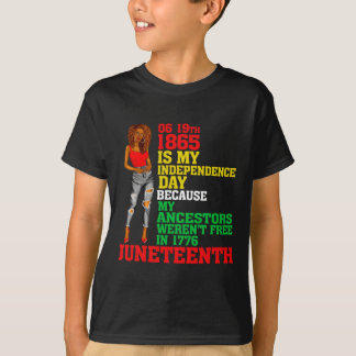 Happy Juneteenth ist mein Unabhängigkeitstag frei  T-Shirt