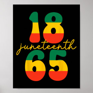 Happy Juneteenth ist mein Unabhängigkeitstag Kind Poster