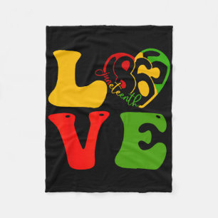 Happy Juneteenth ist mein Unabhängigkeitstag Liebe Fleecedecke