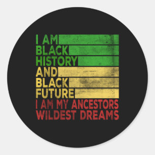 Happy Juneteenth ist mein Unabhängigkeitstag Schwa Runder Aufkleber