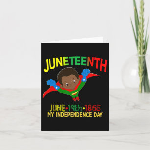 Happy Juneteenth ist mein Unabhängigkeitstag Super Karte