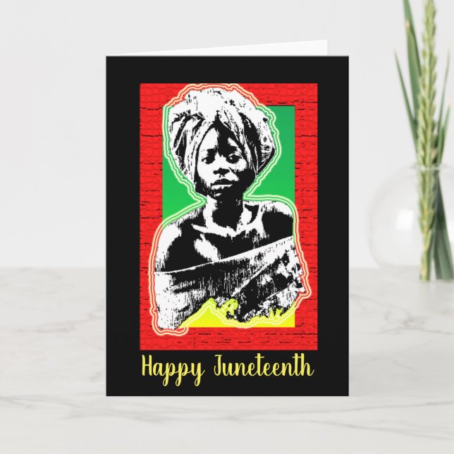 Happy Juneteenth Karte (Vorderseite)