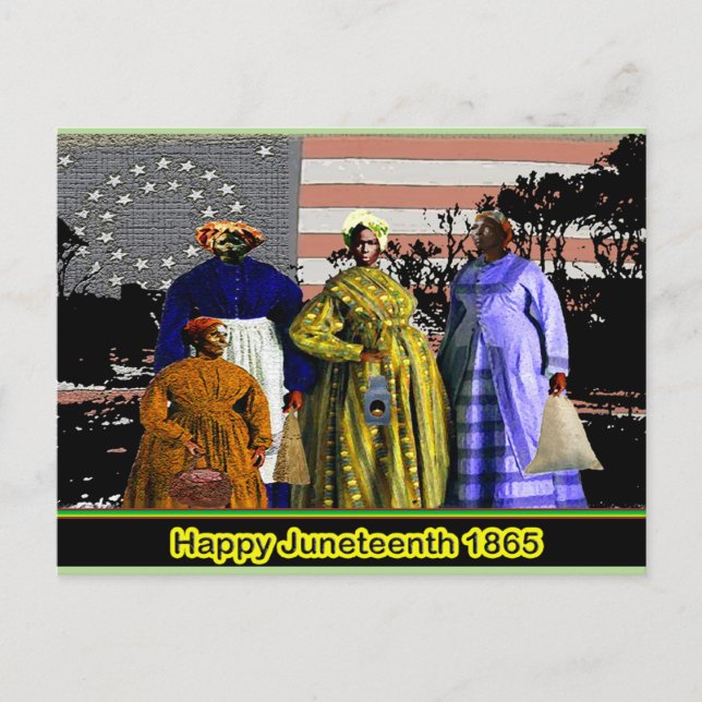 Happy Juneteenth Postkarte (Vorderseite)