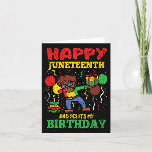 Happy Juneteenth und ja sein mein Geburtstag Blm S Karte