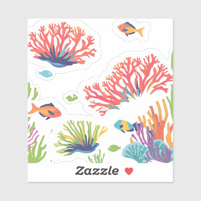 Happy Karibboa Riff Aufkleber (Blatt)