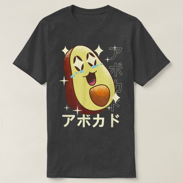 Happy Kawaii Avocado T-Shirt (Design vorne)