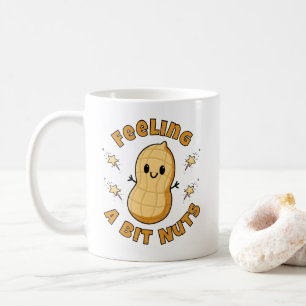 Happy Kawaii Peanut Cartoon - Gefühl ein bisschen  Kaffeetasse