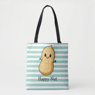 Happy Kawaii Peanut Cartoon - Niedliche Lächelnuss