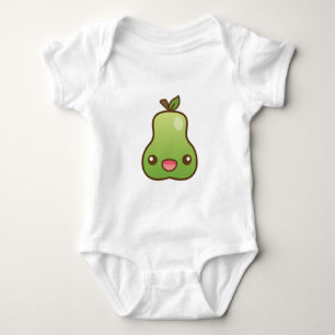 Happy Kawaii Pear Baby Strampler