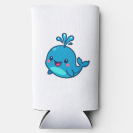 Happy Kawaii Whale Sticker - Niedlicher Ocean Frie Selters Dosenkühler