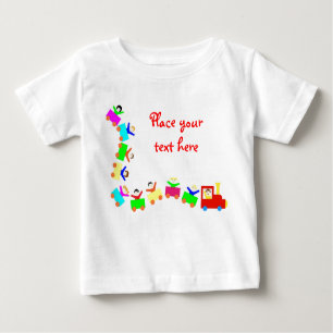 Happy Kids Train Baby T-shirt