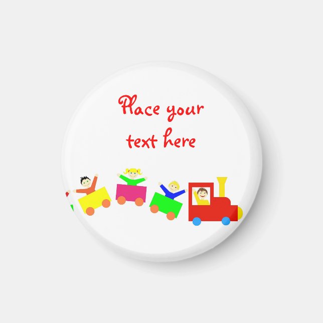 Happy Kids Train Magnet (Vorne)