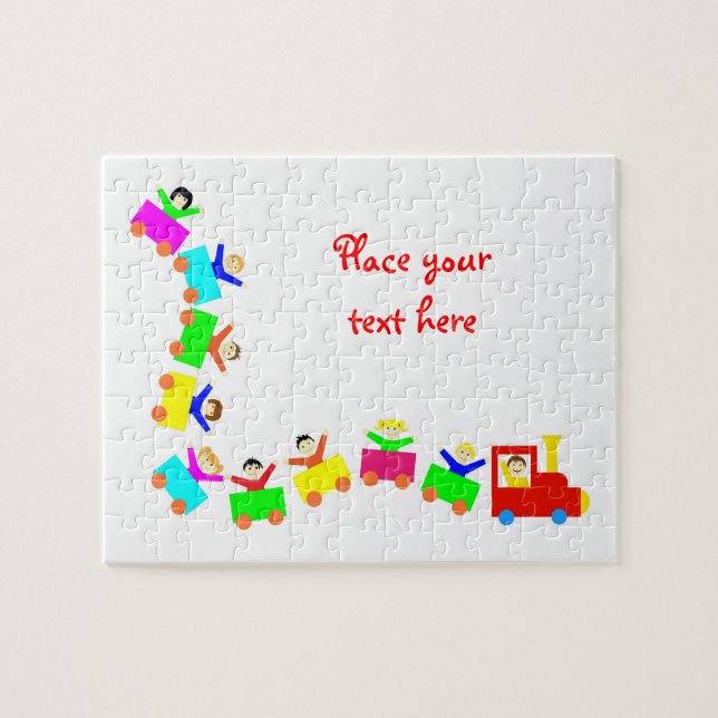 Happy Kids Train Puzzle (Horizontal)