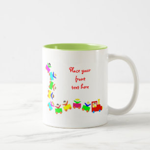 Happy Kids Train Zweifarbige Tasse