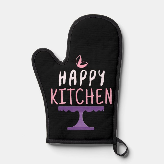 Happy Kitchen Ofenhandschuh (Vorderseite)