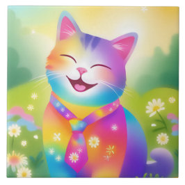 Happy Kitten Decorative Tile Fliese