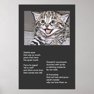 Happy Kitten Fotocopy Effects Poster