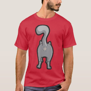 Happy Kitty Cat Hintern T-Shirt