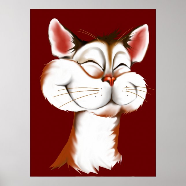 Happy Kitty Face Poster (Vorne)