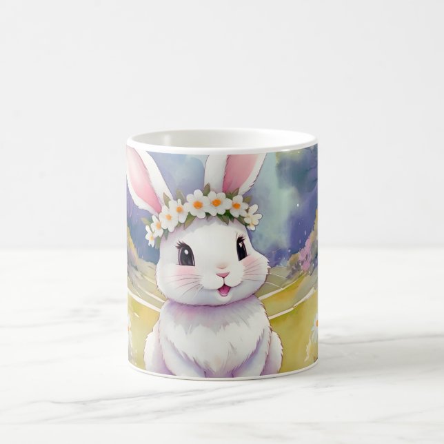 Happy kleinen Hase 2, Ostern Kaffeetasse (Mittel)