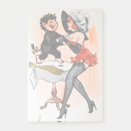 Happy Krampus mit Temptress Vintage Weihnachten Post-it Klebezettel