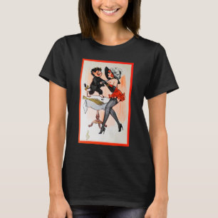 Happy Krampus mit Temptress Vintage Weihnachten T-Shirt
