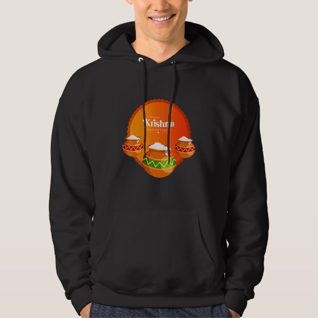 Happy Krishna Janmashtami Hoodie (Vorderseite)