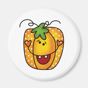 Happy Kürbislaterne Magnet