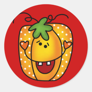 Happy Kürbislaterne Tshirts und Geschenke Runder Aufkleber