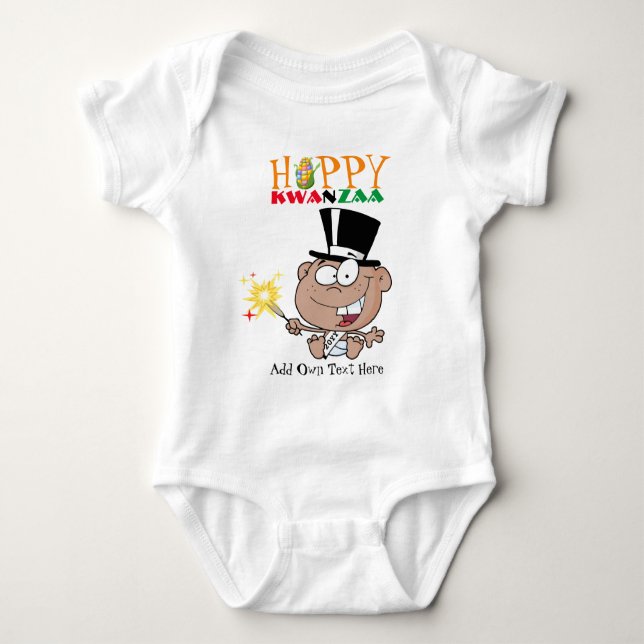 Happy KWANZA New Baby Geboren Year Baby Strampler (Vorderseite)