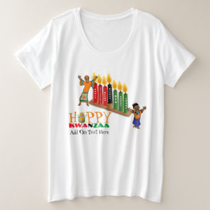 Happy KWANZAA 7 Grundsätze Große Größe T-Shirt