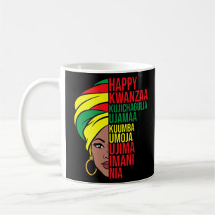 Happy Kwanzaa African American Celebration Monat G Kaffeetasse