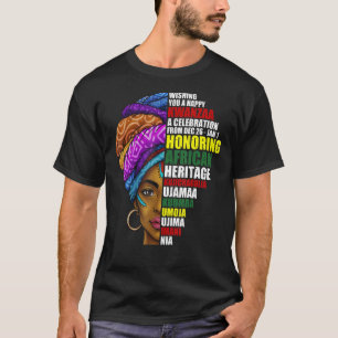 Happy Kwanzaa African Women Celebration Kwanzaa Co T-Shirt